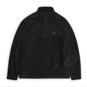 NWT! RAINS, UNISEX,  Addis Fleece Half Zip, Black, Size XS, MSRP $105